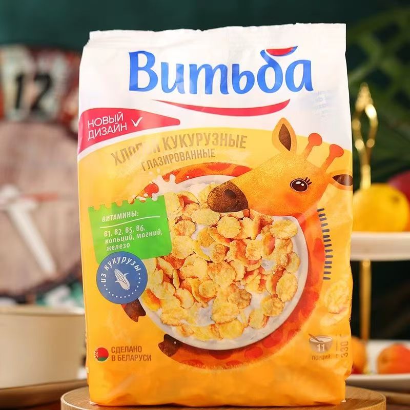 则成白俄罗斯进口Vitba牌香甜玉米片休闲零食330g