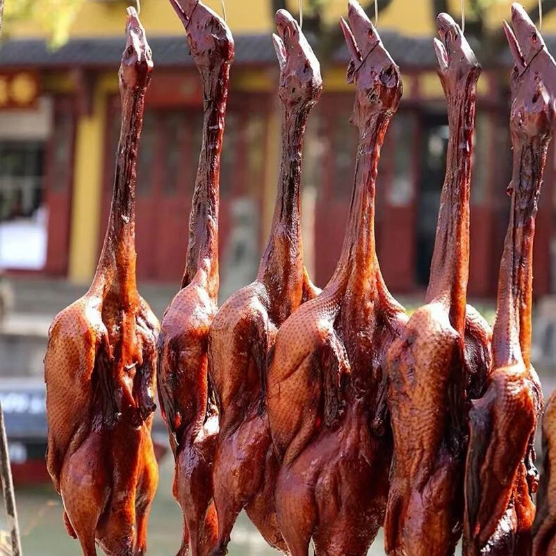 百草香薰鸭整只卤味熟食美食小吃真空锁鲜开袋即食