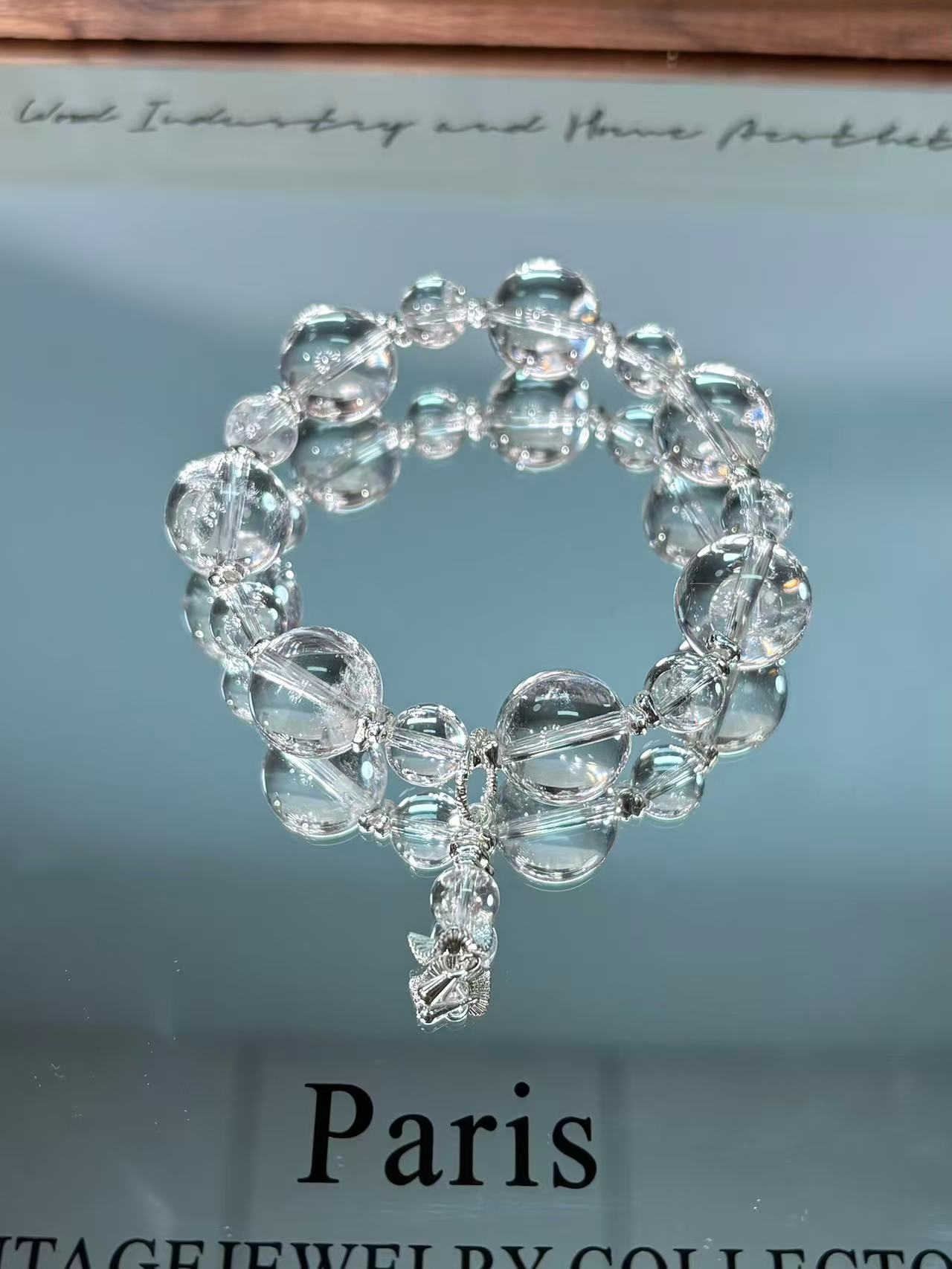 F71白水晶设计款手串均有色差瑕多样性发