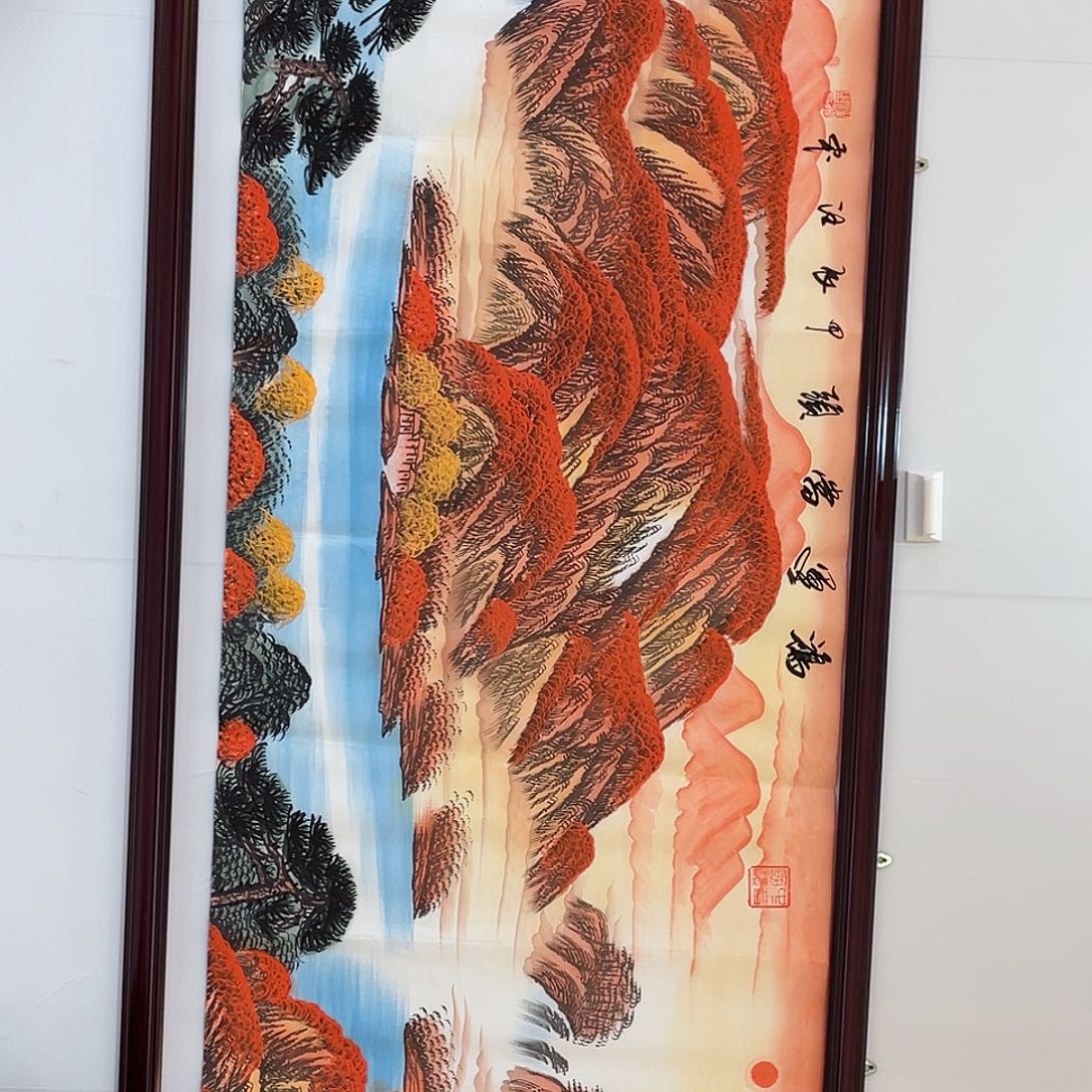 版画鸿运当头六尺宣纸