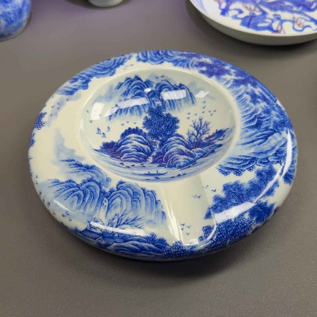 康***茂陶摆件手工手绘哈哈哈哈