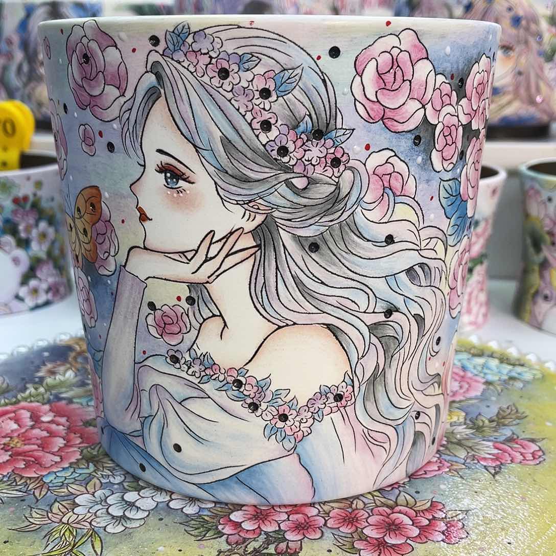 红陶可**贝博雾花盆一物一拍