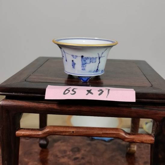 陶大德堂手工手绘釉盆