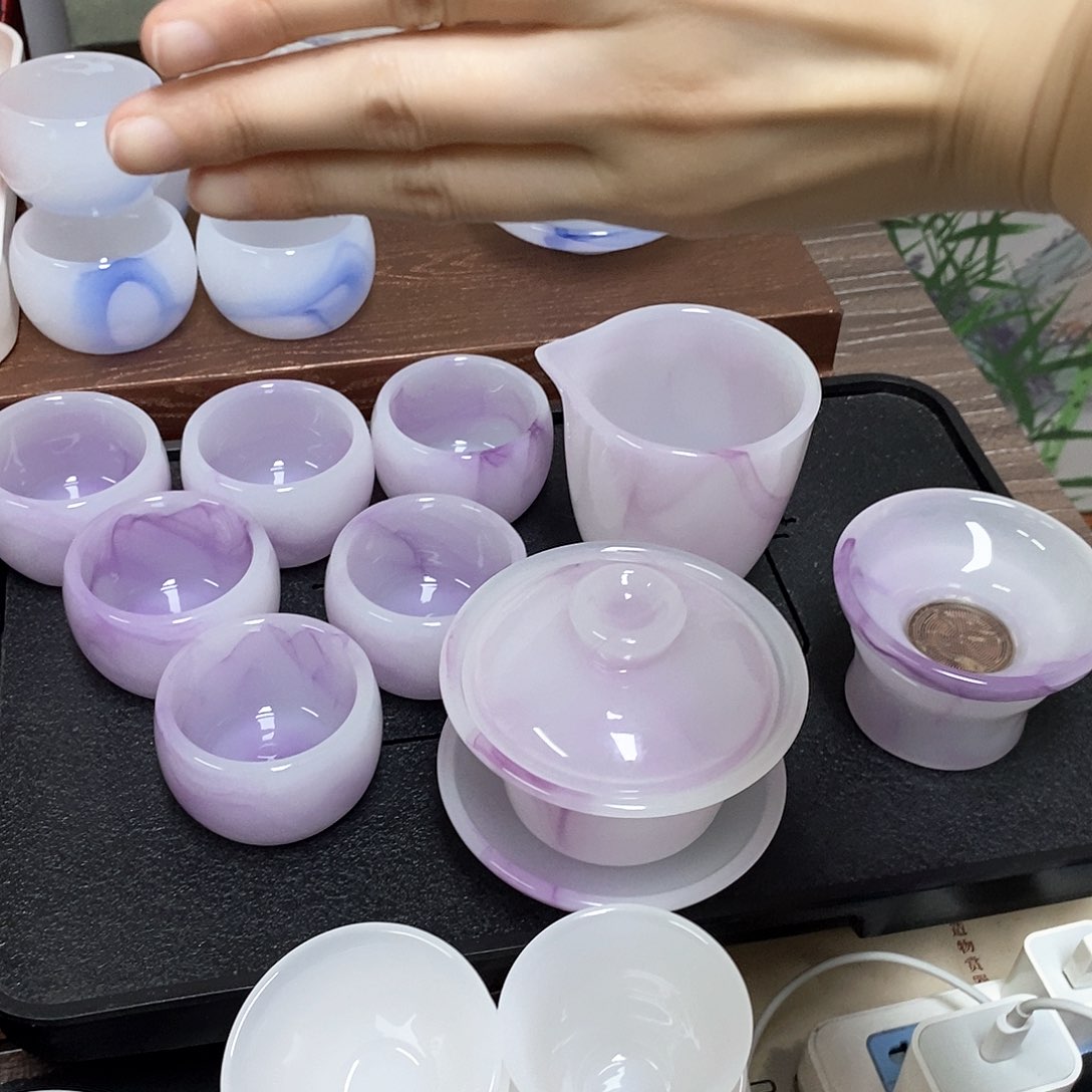 飘紫琉璃茶具套装