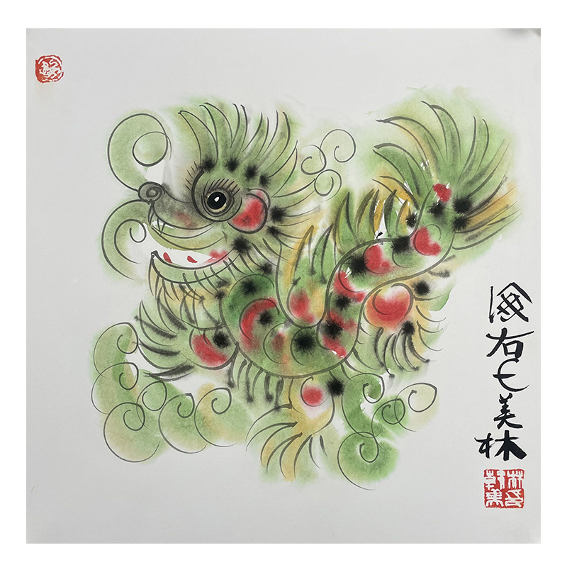  b-2705韩老师卡纸生肖龙38*38cm