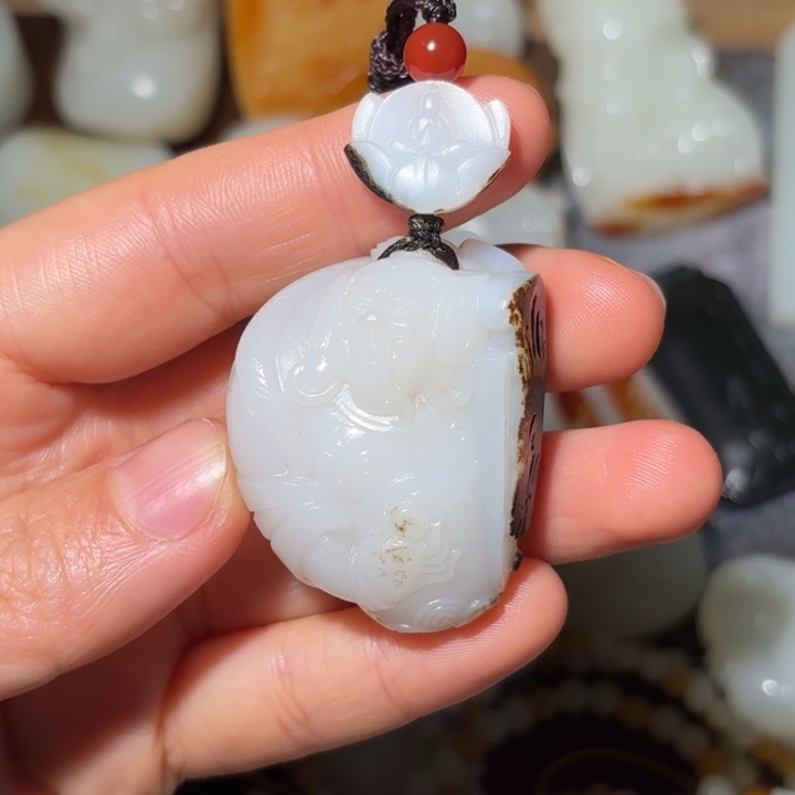 和田玉（白玉）戒指未镶嵌