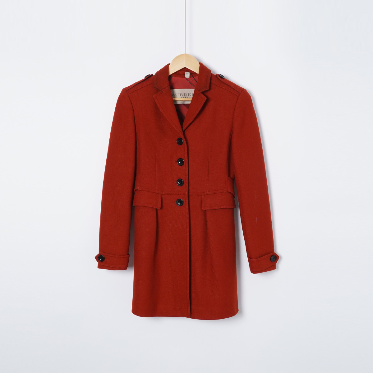 99新 BURBERRY/博柏利 初羊毛/SC1967/大衣中长款时尚/UK6码外套