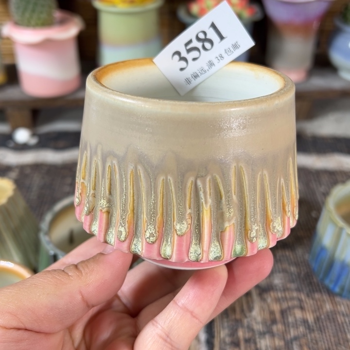 口6 手工花盆满30包邮