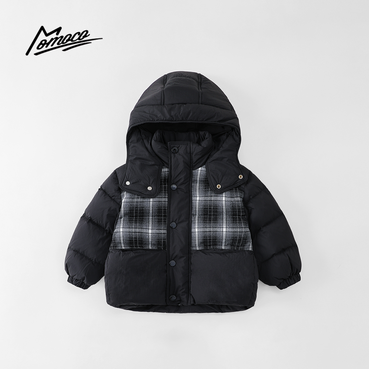 MOMOCO冬季新款男童时尚休闲百搭韩版潮流羽绒服77430102015