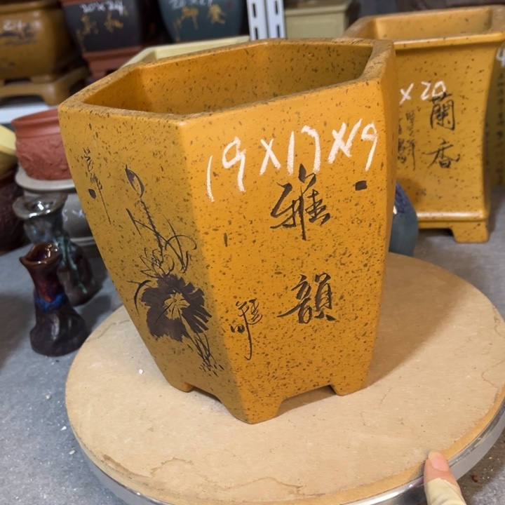 紫砂花盆紫砂花盆