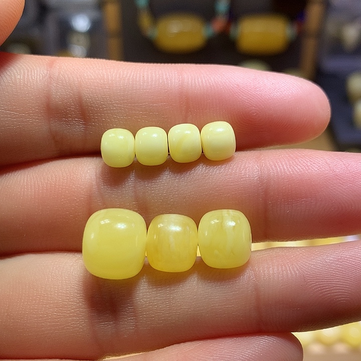 Z***铁蜜蜡未镶嵌裸石天然原矿白花蜜蜡套装6.5-11.3