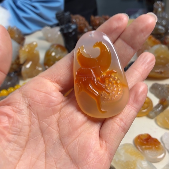 玛瑙/玉髓未镶嵌吊坠(不含链)