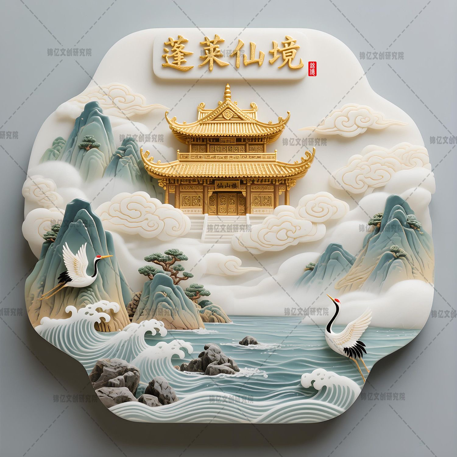 山东蓬莱仙境烟台文创冰箱贴威海送朋友磁吸旅游纪念品伴手礼景区