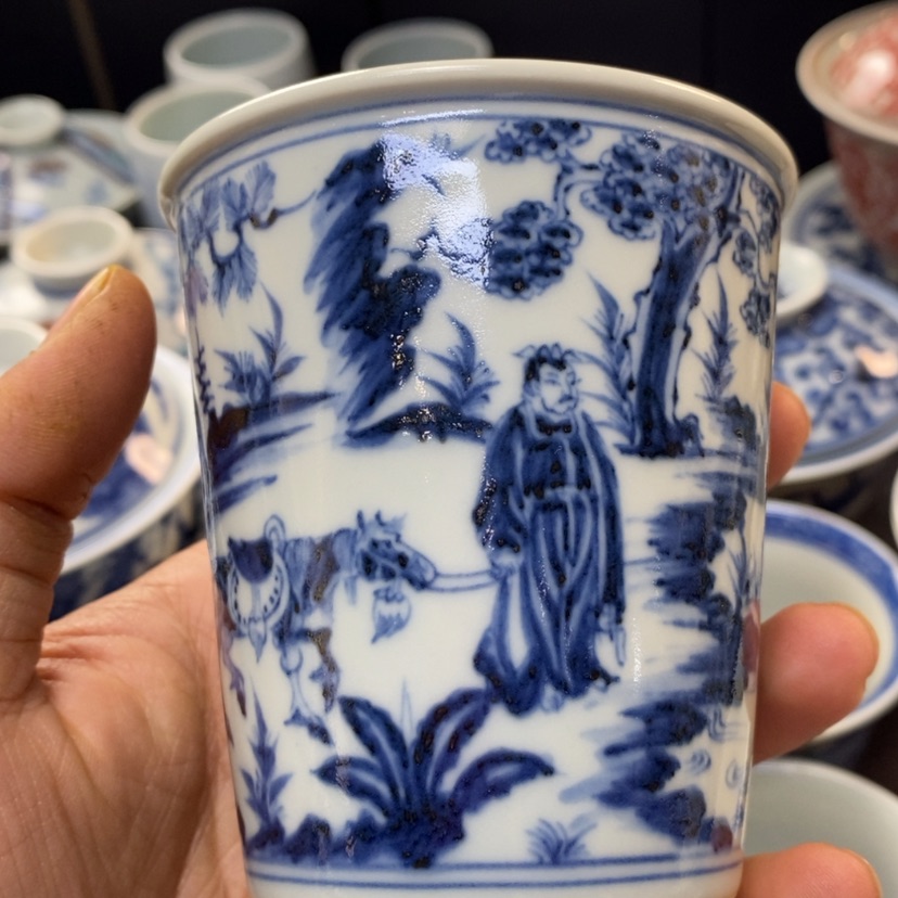 【闪购商品】景德镇青花主人杯