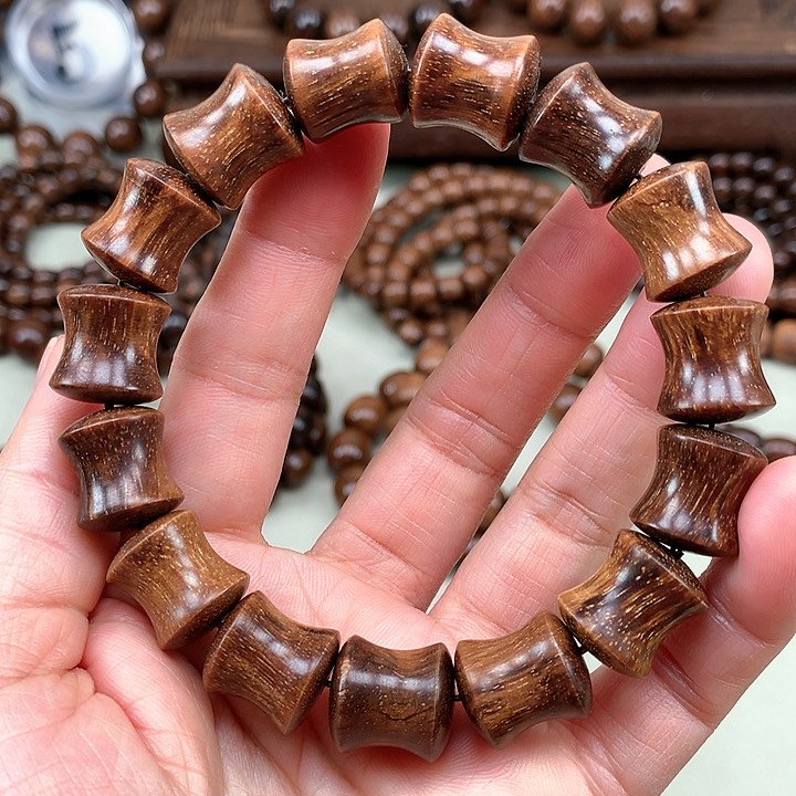 【闪购商品】贡木其他暗月瘤疤15*13竹节珠