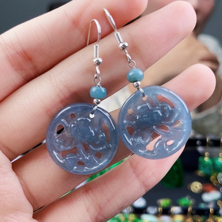 翡翠耳饰未镶嵌饰品