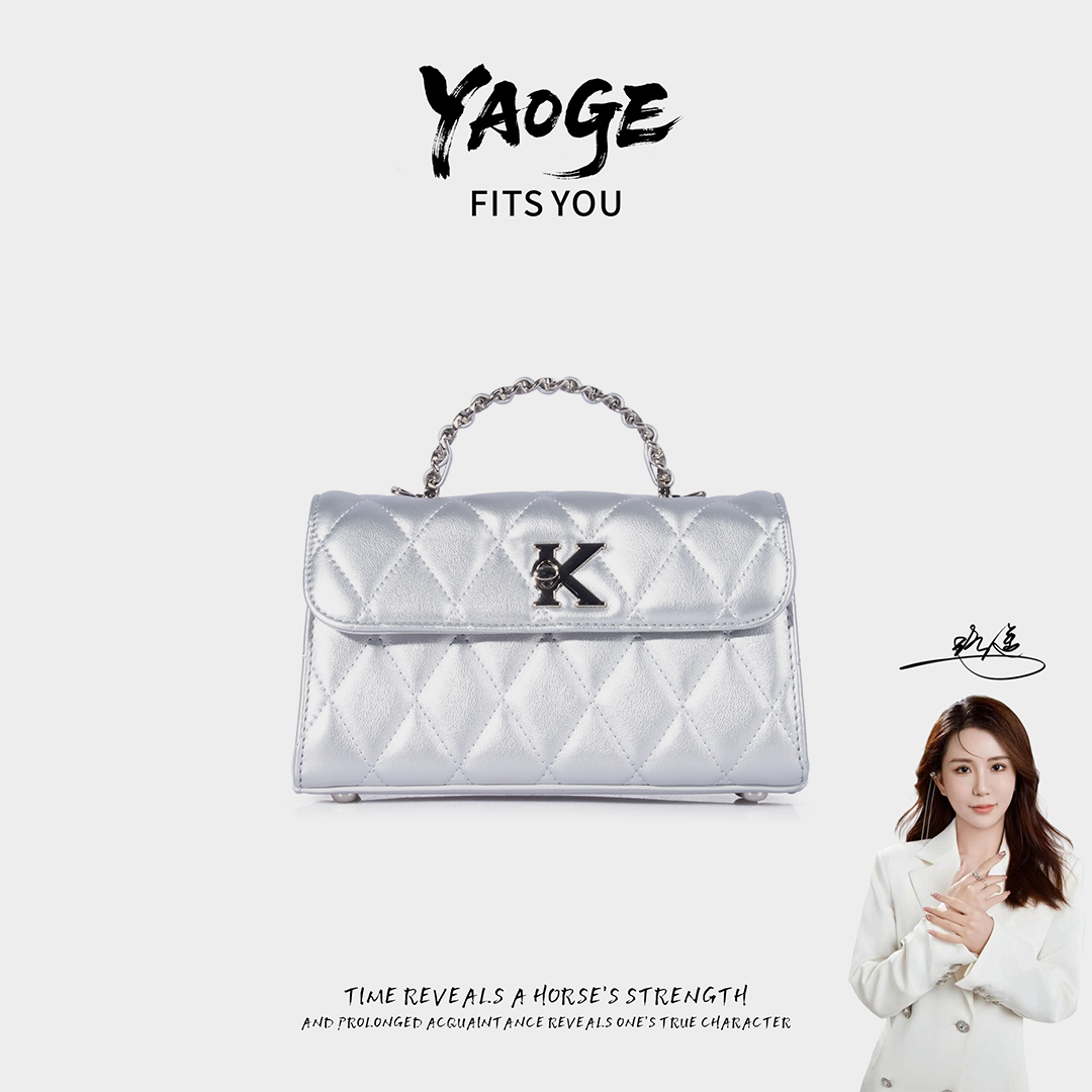 粉丝专享~经典时尚简小众女包潮流百搭优质LY722-银色
