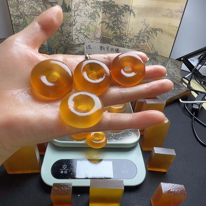 呱****铜铁合金类皮皮珠平安扣，纯手工制作