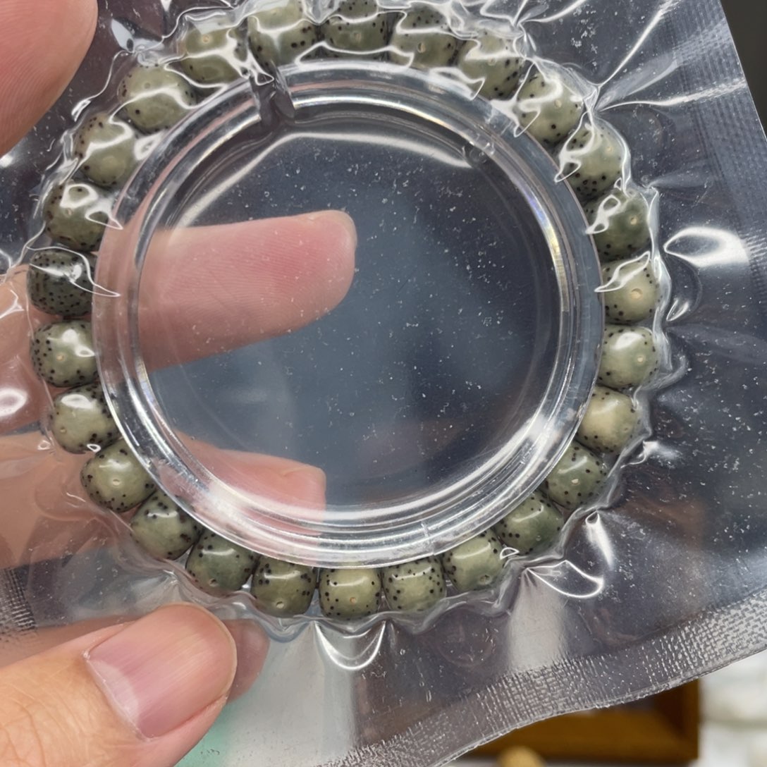 手串星月菩提98绿沙正月