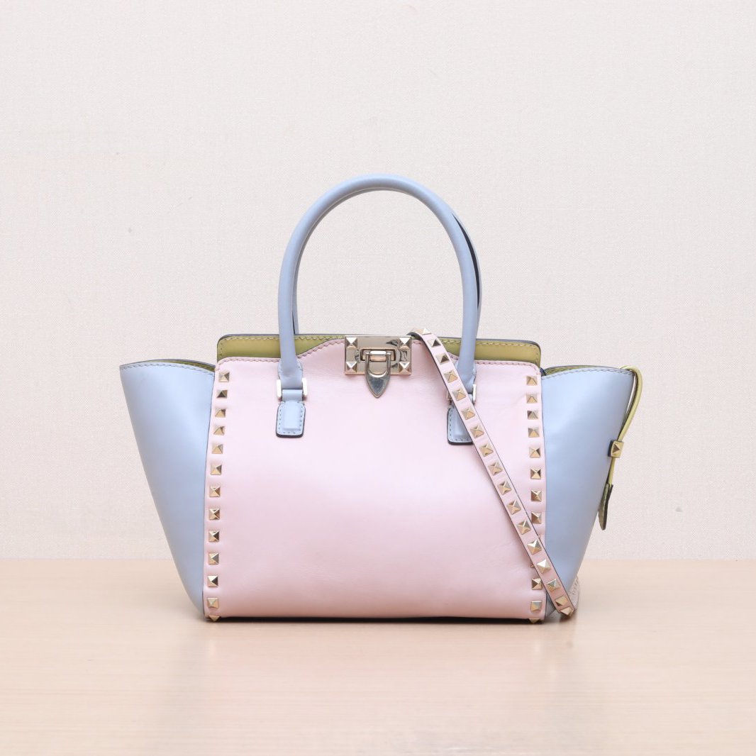 95新 Valentino/华伦天奴 托特单肩包 拼色 P215051483