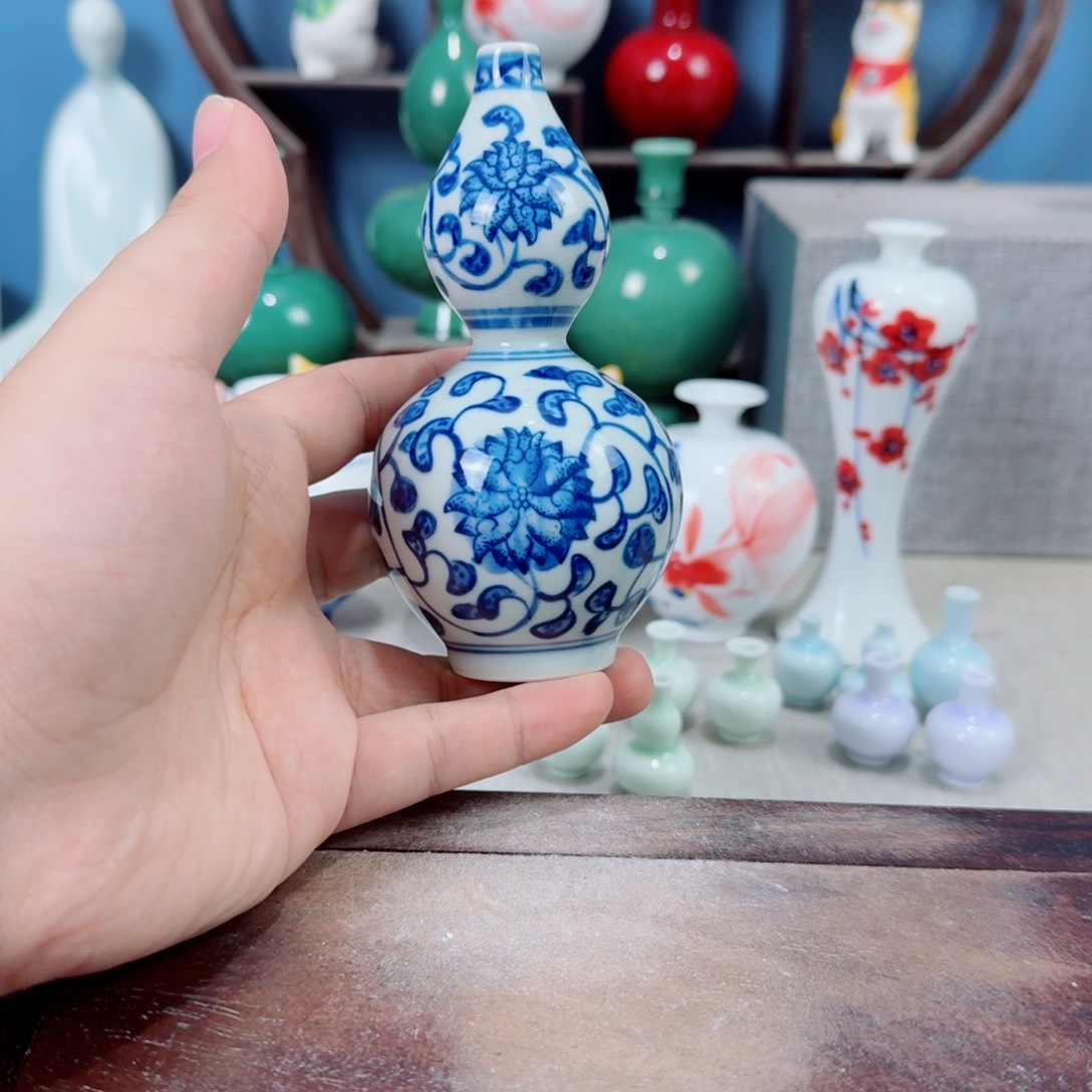 陶瓷手工小花器摆件