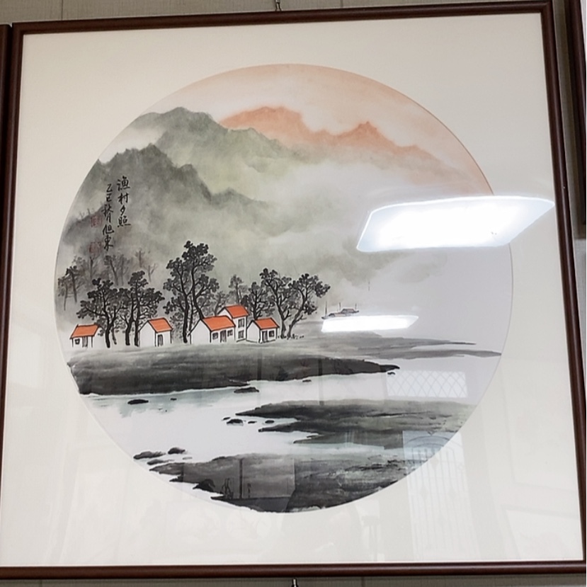 【闪购商品】国画手绘国画带框72.72