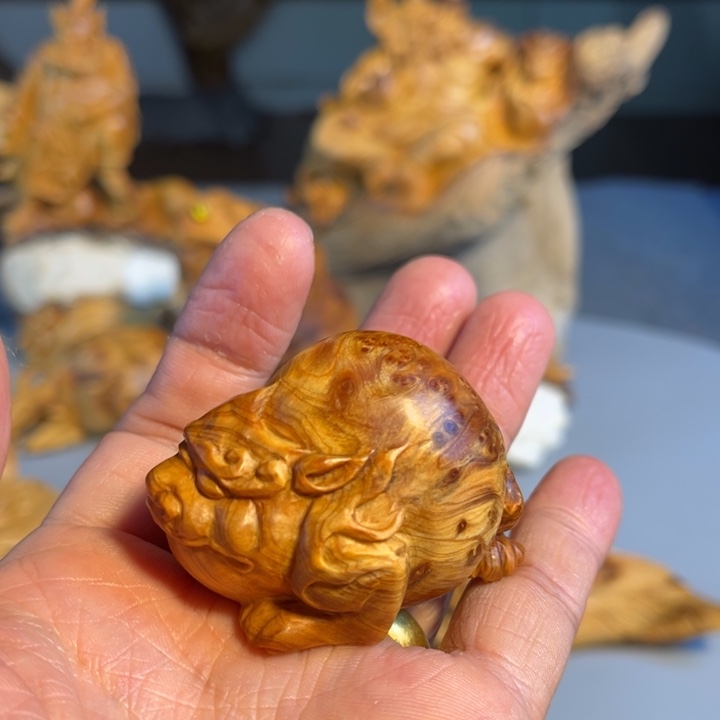 人***梦柏木（崖柏）根雕工艺摆件