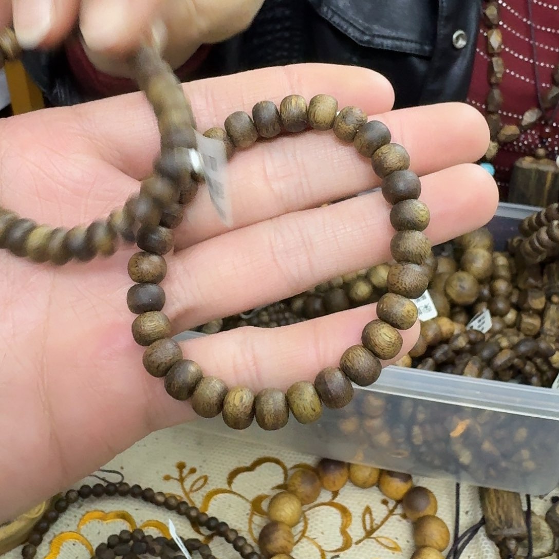沉香沉香枕白棋算盘珠单圈 0.8-5 克多样性发一