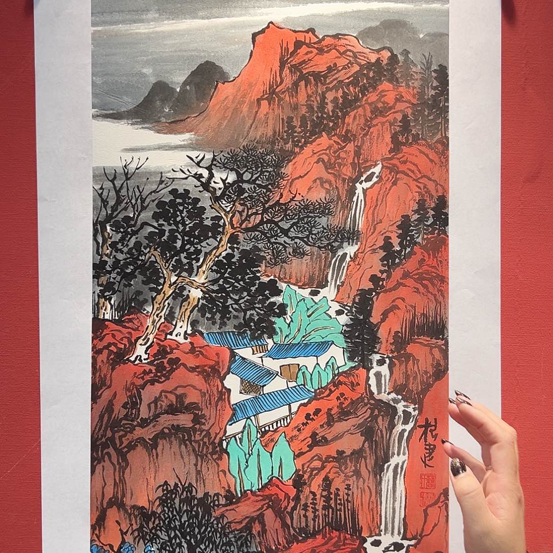 国画曹根建国画作品