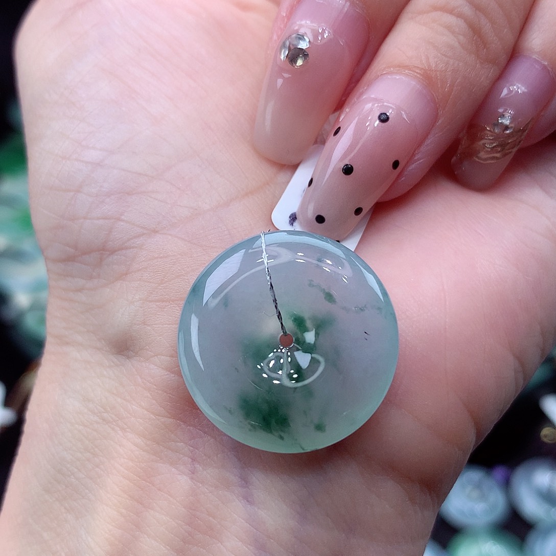 颈饰未镶嵌翡翠编号18尺寸22.4-5.8