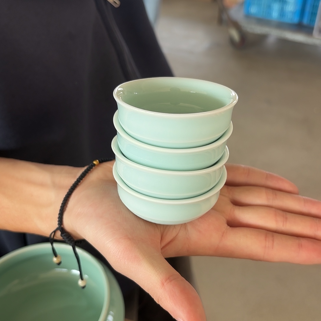 龙泉云间青瓷小米茶器