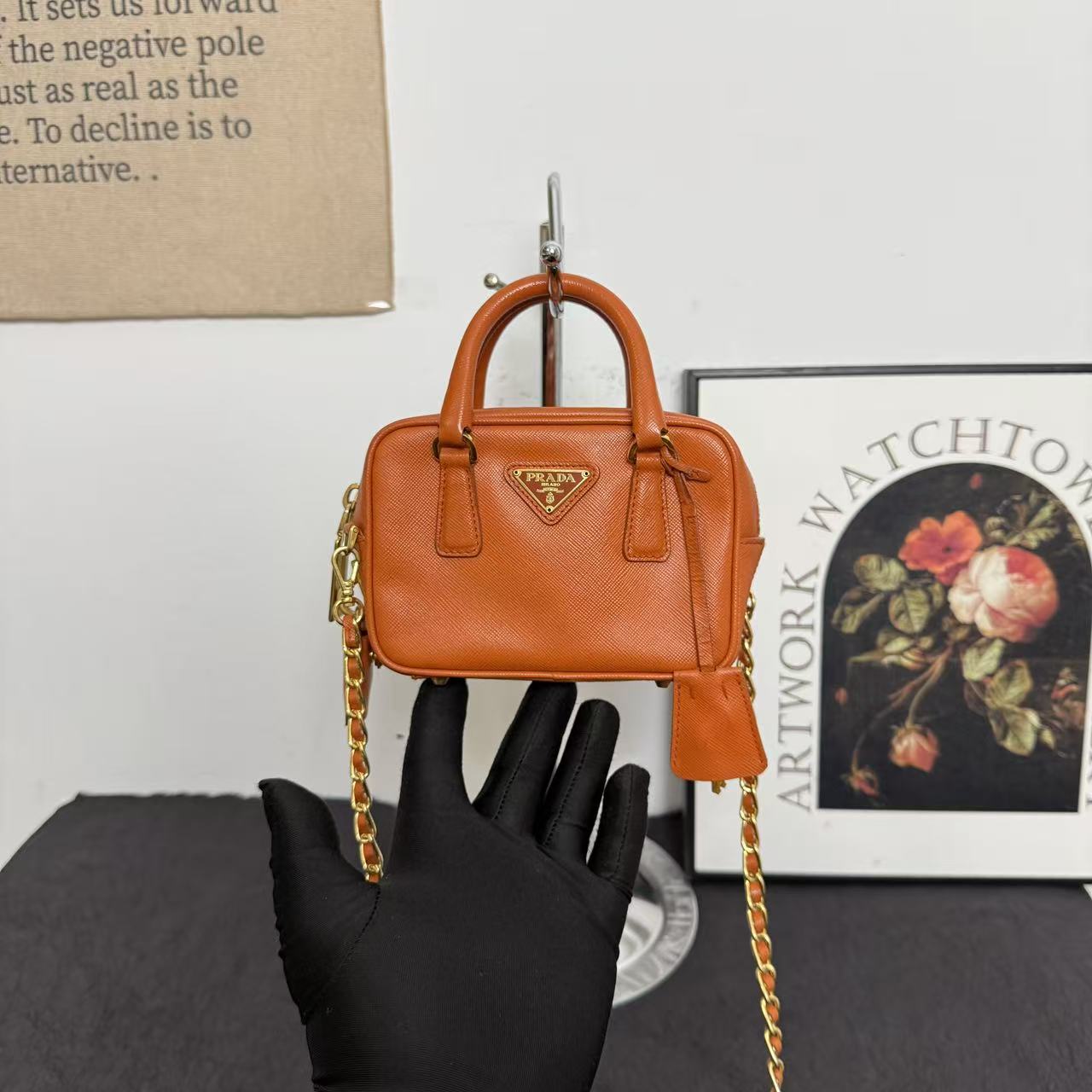 95新 Prada/普拉达 普拉达盒子包/斜挎包/手提包/单肩包