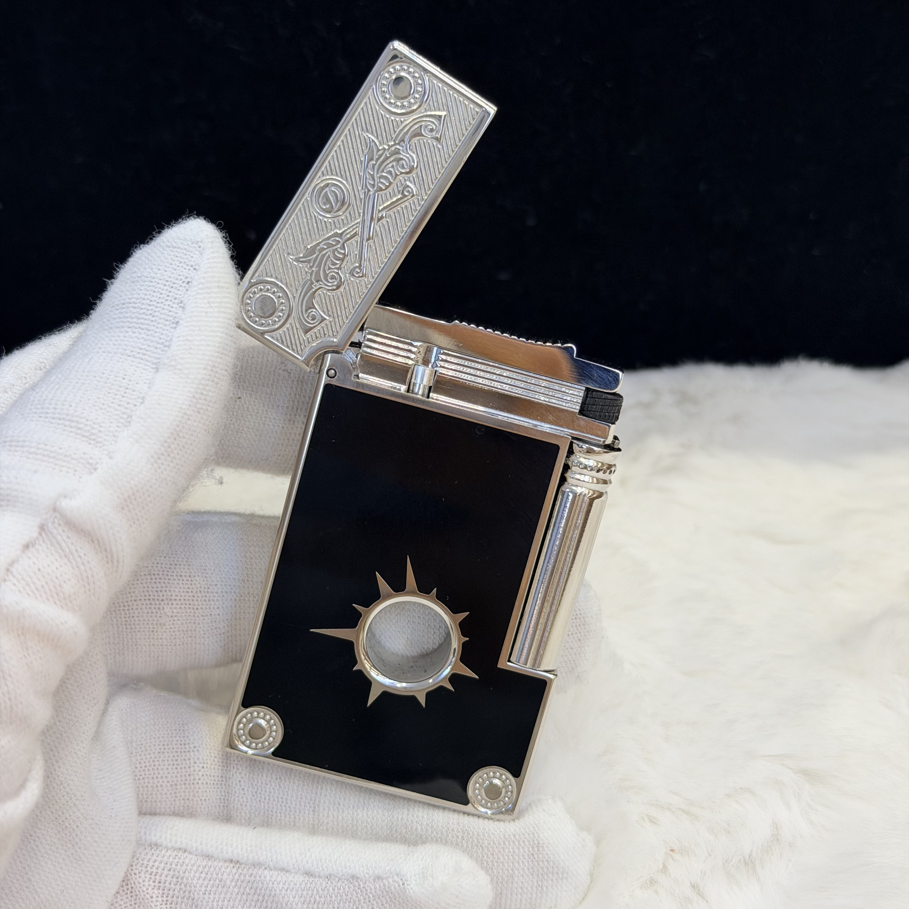 西部牛仔纯铜漆面朗声打火机砂轮高端创意男士礼物送男友