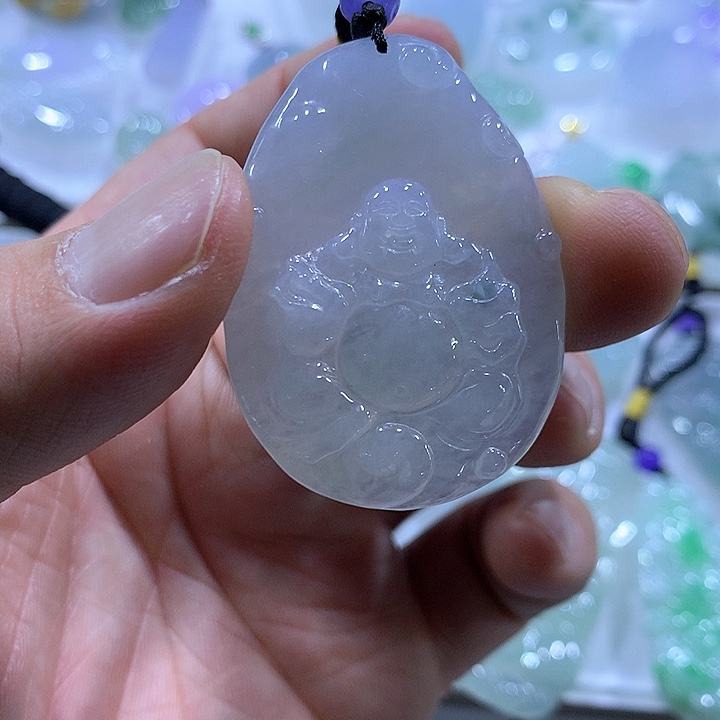 翡翠颈饰未镶嵌天然翡翠A货吊坠