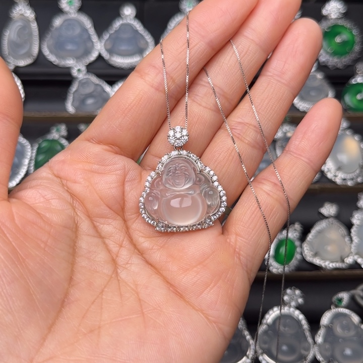 玛瑙/玉髓颈饰银S925镶嵌