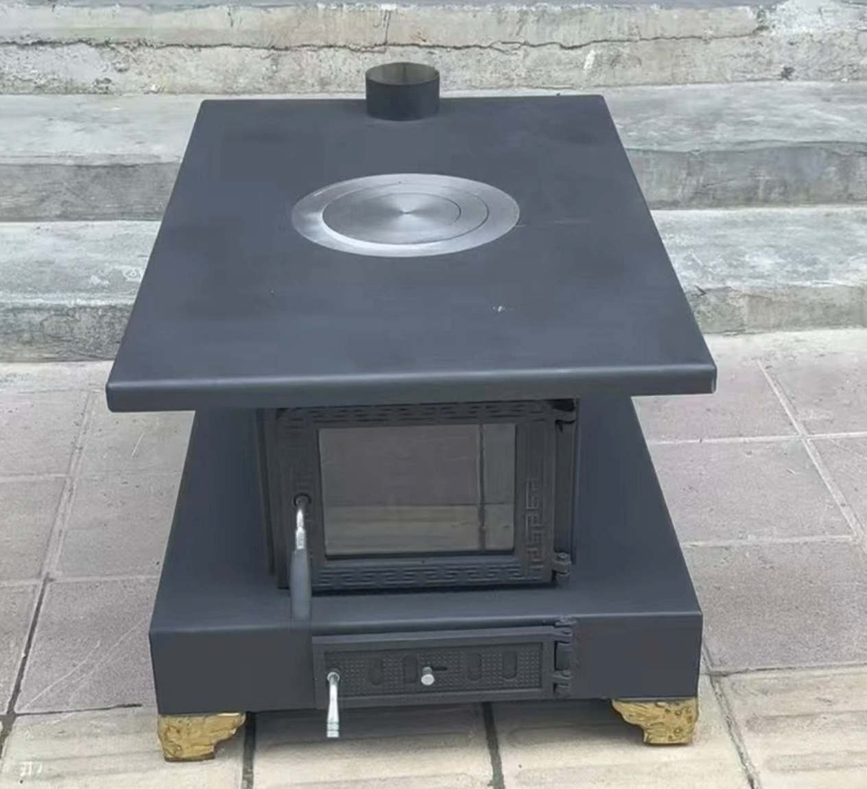 新款藏式节能气化柴火炉室内取暖炉具家用烤火炉子柴火取暖炉小型