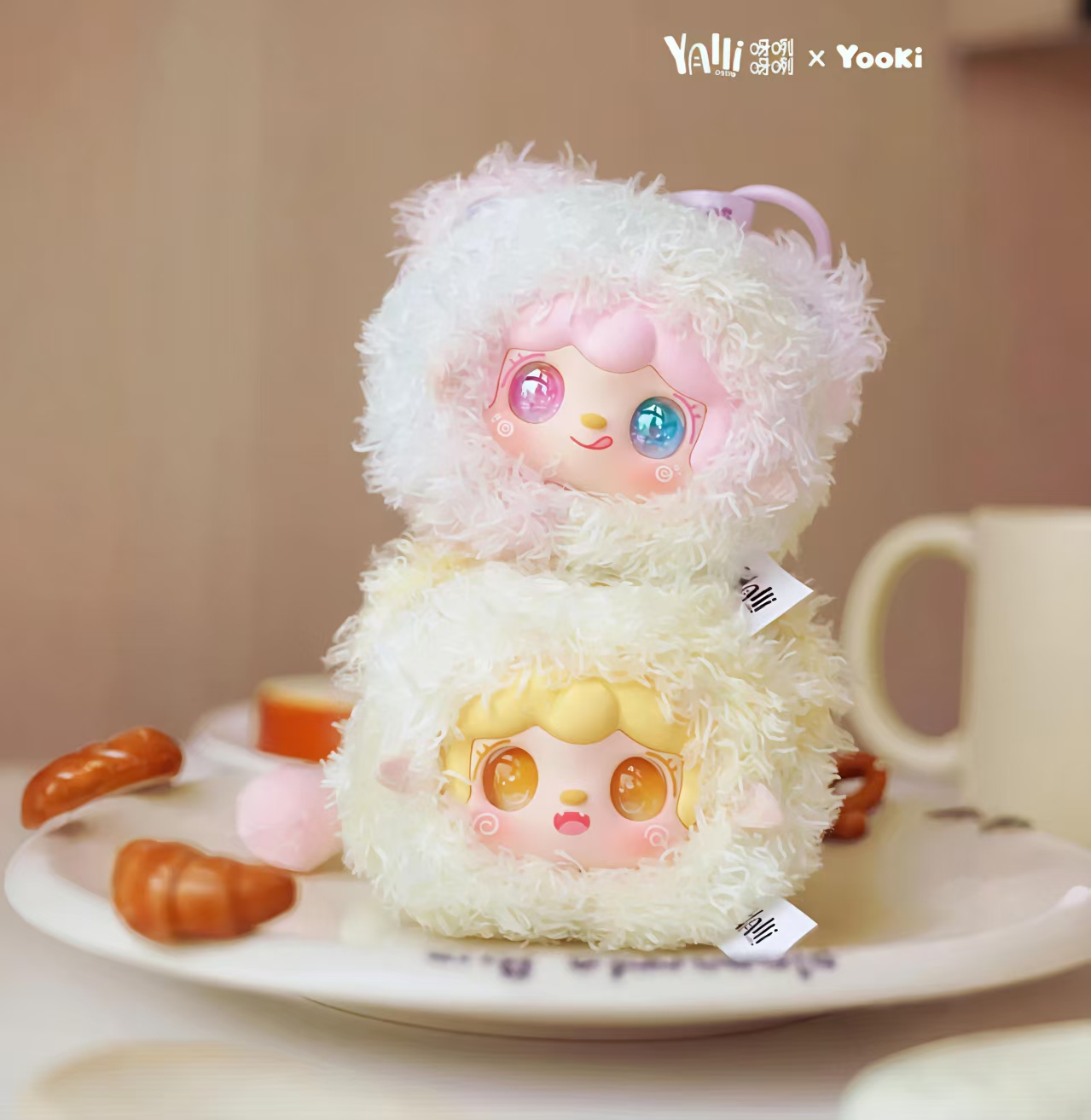 （正品主播代拆）氧氧团一团小熊毛绒玩偶DIY包挂潮玩手办