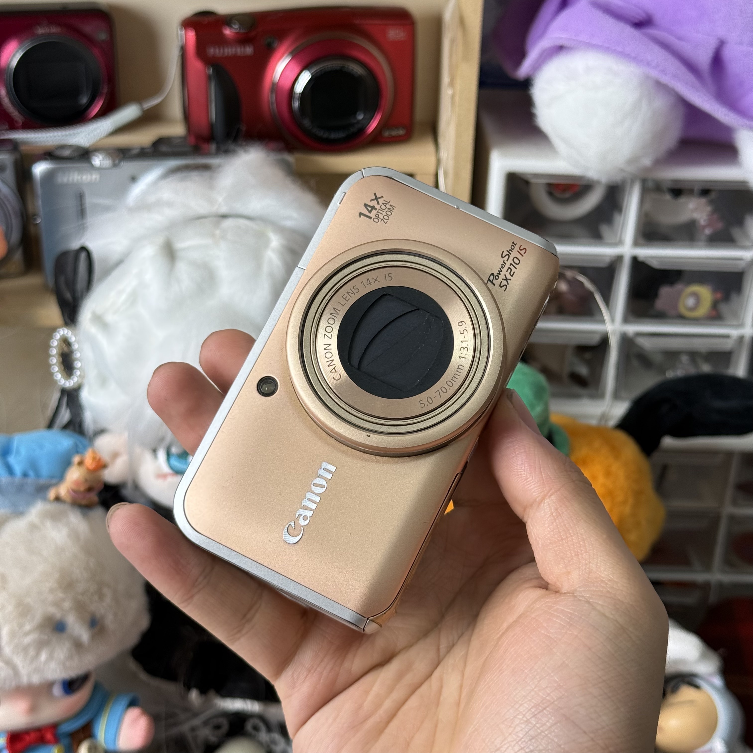 9新 Canon/佳能 佳能sx210佳能小长焦人像神器冷白皮柔焦带配件