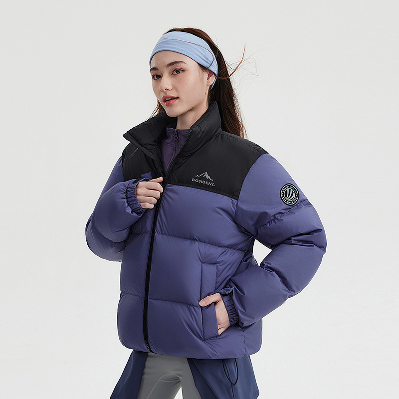 【国家地理联名】波司登2025新短款羽绒服男女同款立领百搭宽松6380