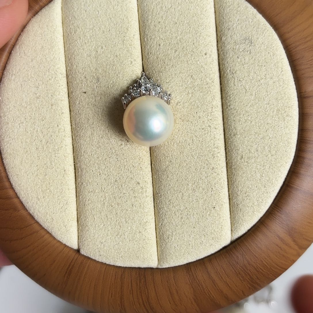 慕***.项链淡水珍珠银S925镶嵌