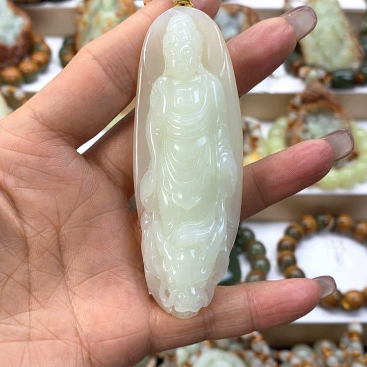 【闪购商品】透闪石质玉挂件未镶嵌玉**生