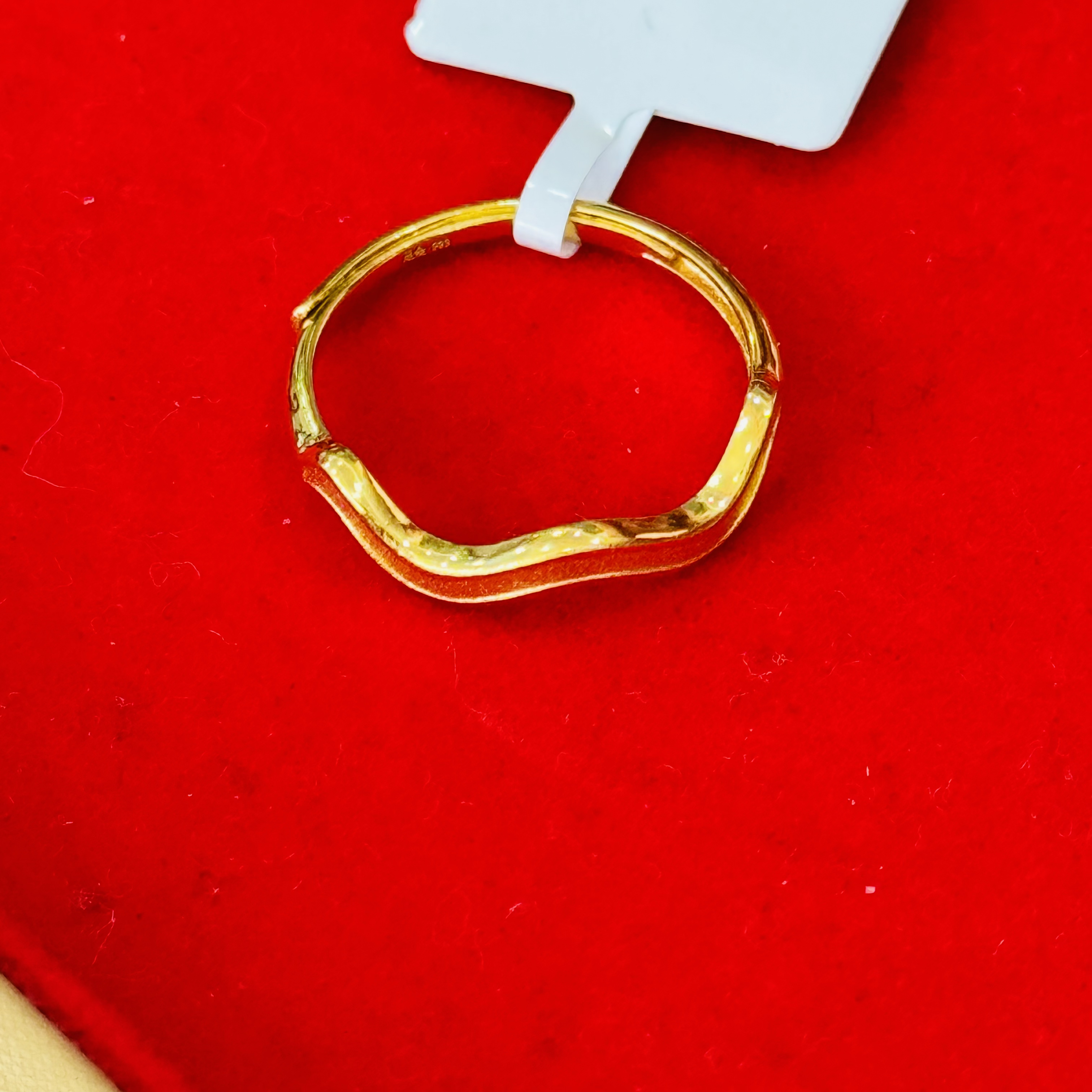 【珊珊专享】足金999饰品 水波纹戒指 GP 1.99