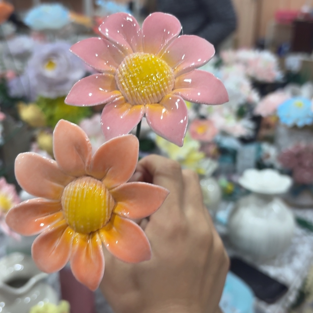 陶瓷花，20元发货，退款拉黑