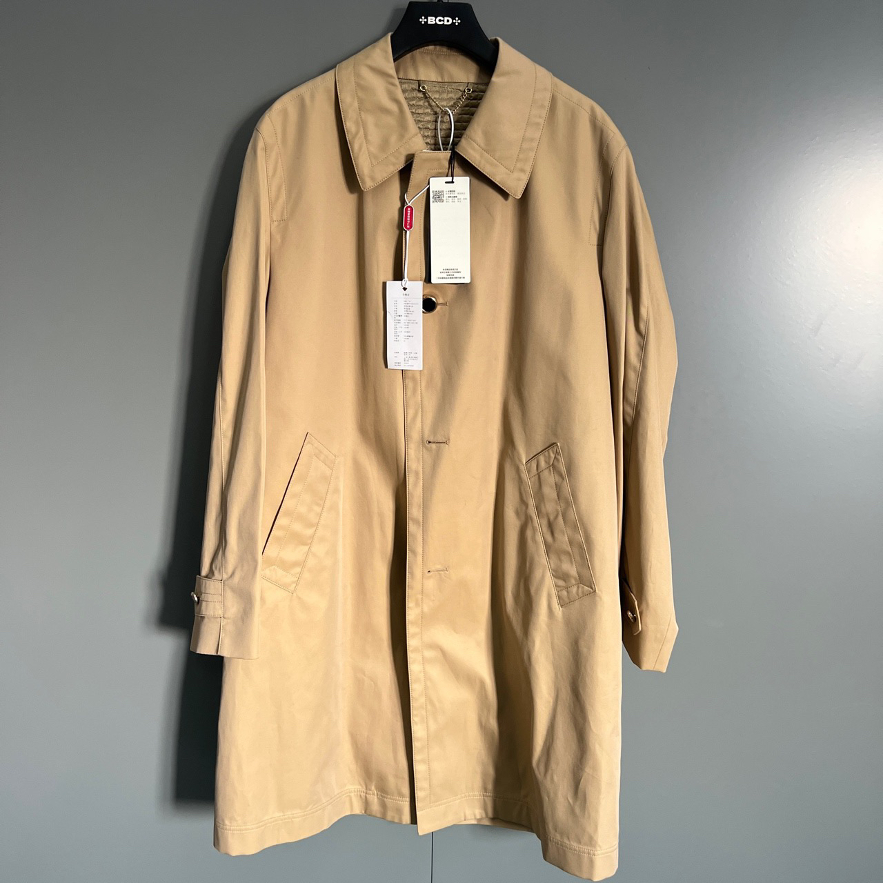 （jp）117 COOLTM 卡其色大衣 XS码全新/9200