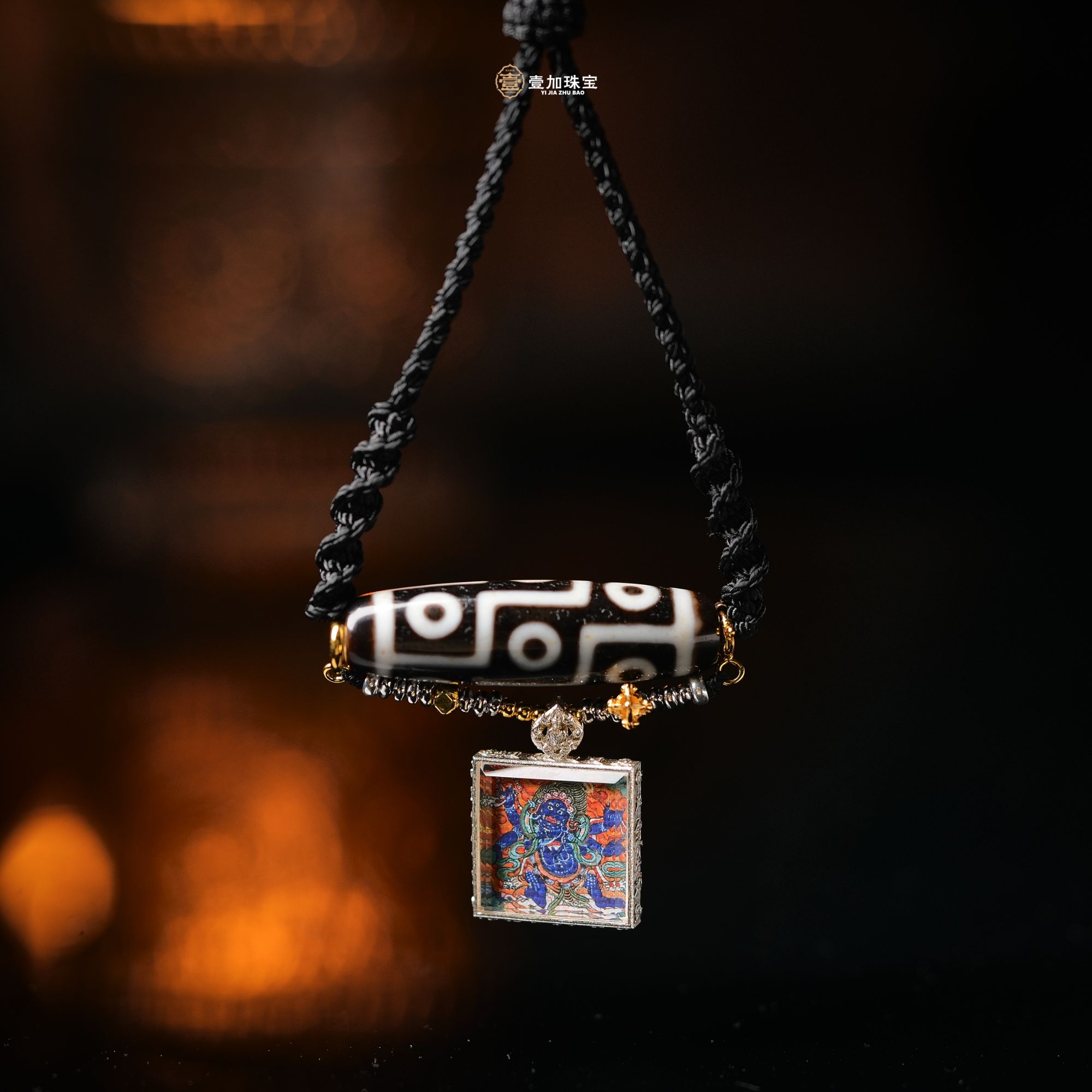 壹加师姐|手工设计大黑天小卡横版九y项链多样性发一8228N