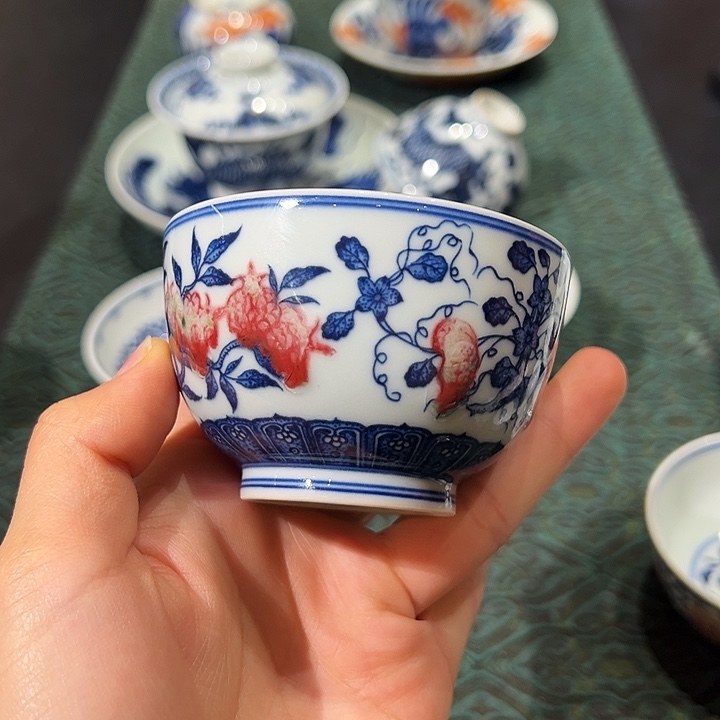 微瑕臻玉古坊原矿孔雀石釉里红