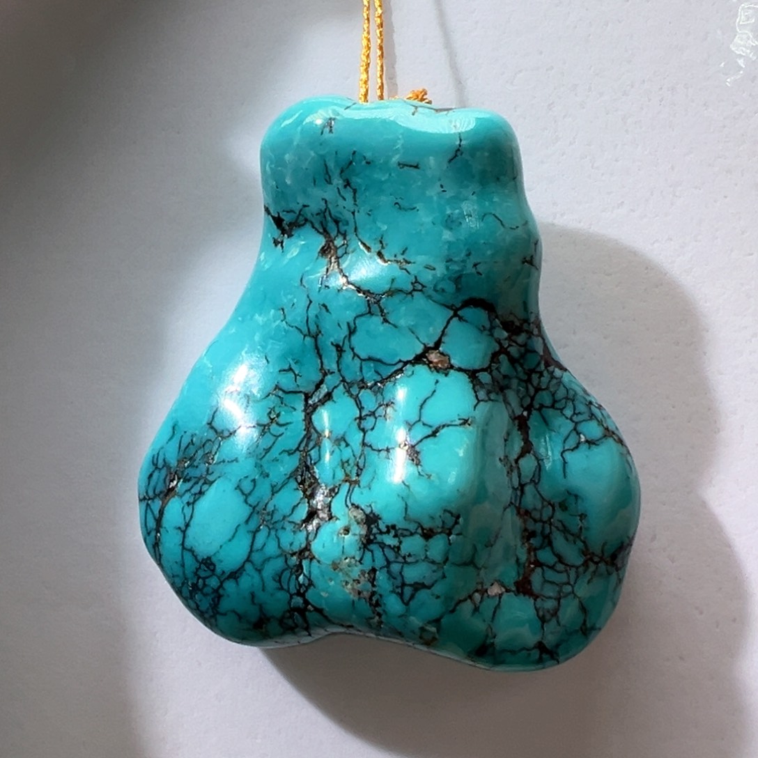 绿松石未镶嵌挂件