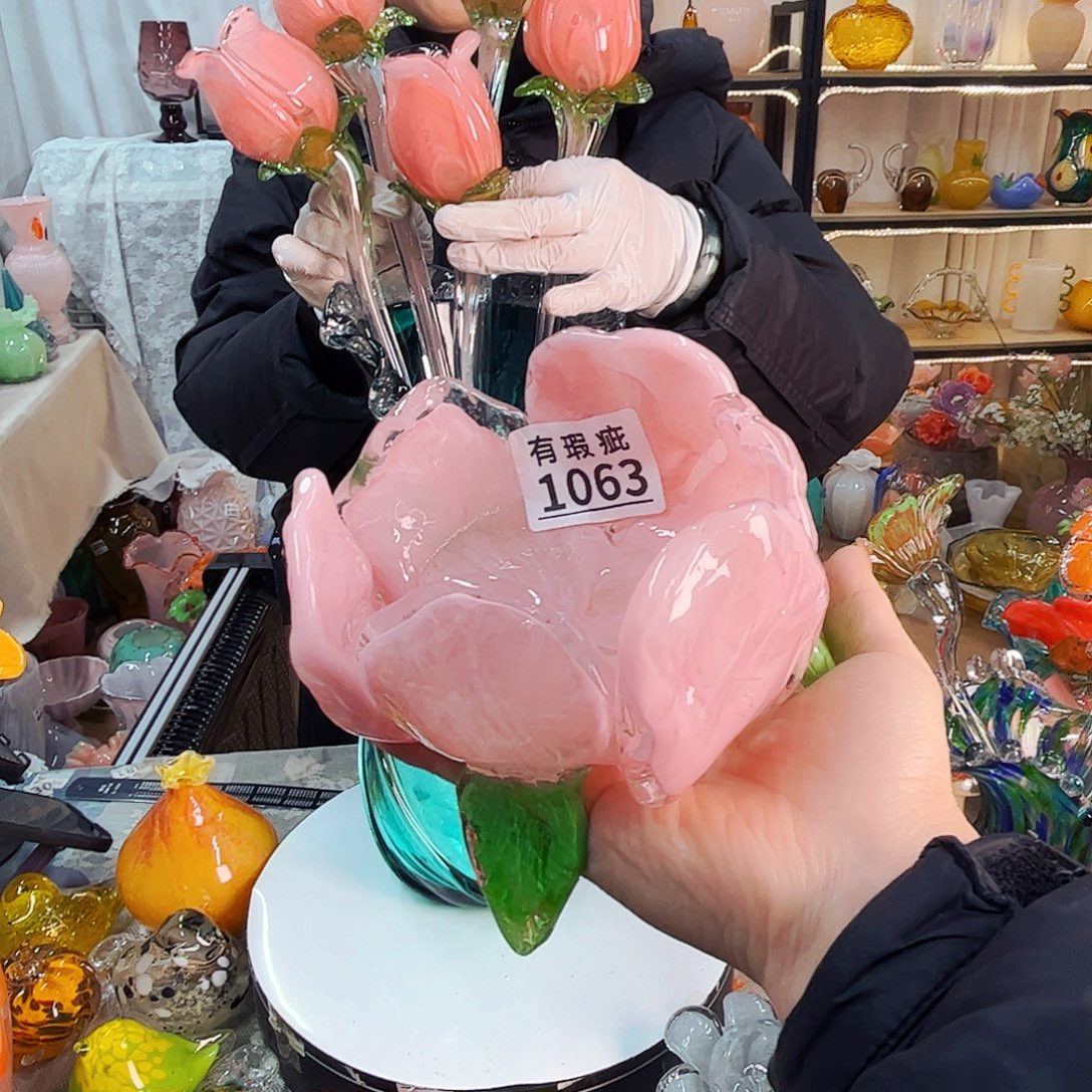 1063 家悦美居琉璃摆件瑕疵