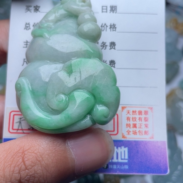 翡翠颈饰未镶嵌吊坠