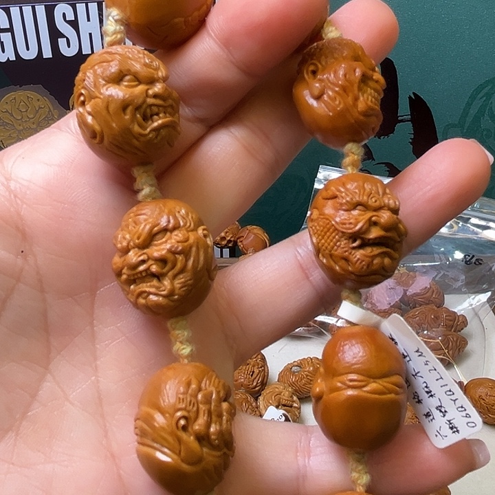 手串/手链橄榄核山鬼手作 橄榄核@@六道06